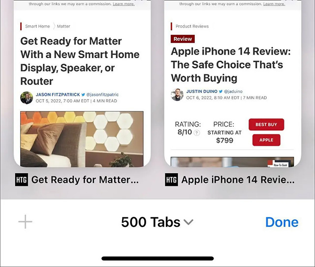 Bạn có thể mở tối đa bao nhiêu tab Safari trên iPhone
