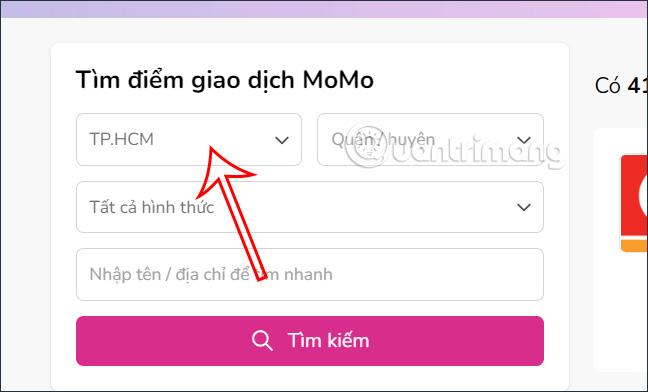 Nhập địa điểm hiện tại