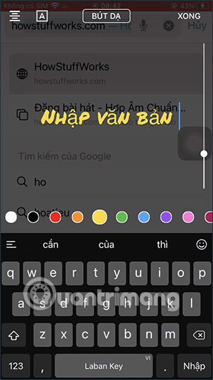 Viết chữ vào video YouTube Shorts