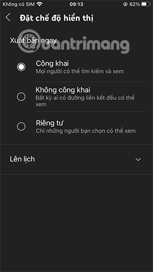 Hiển thị video YouTube Shorts