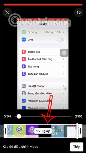 Chọn đoạn video YouTube Shorts