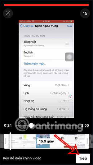 Thời lượng video YouTube Shorts