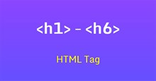 Thẻ HTML <h2> đến <h6>