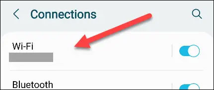 Bấm chọn mục “Wi-Fi”