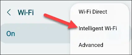 Chọn “Intelligent Wi-Fi”