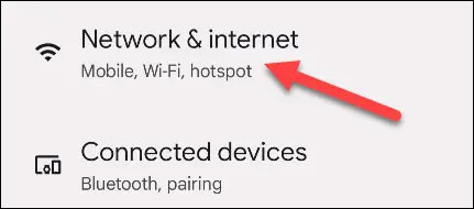 Chọn mục “Wi-Fi & Network”