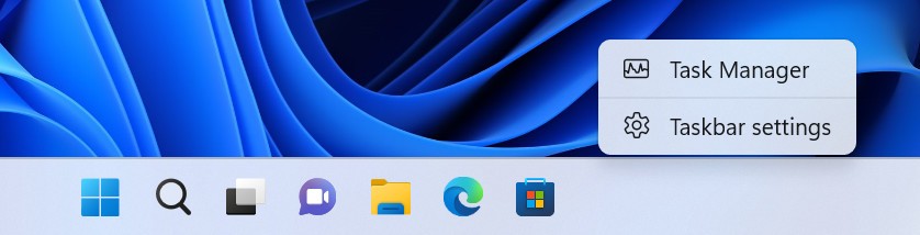 Nhấn chuột phải để mở Task Manager