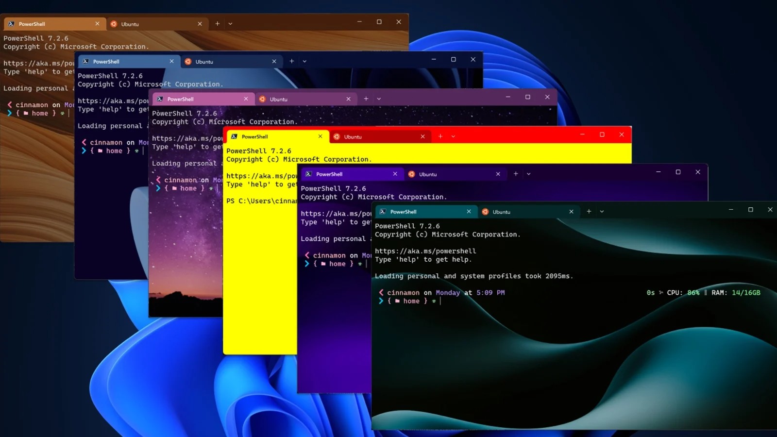 Windows Terminal với khả năng tùy chỉnh theme