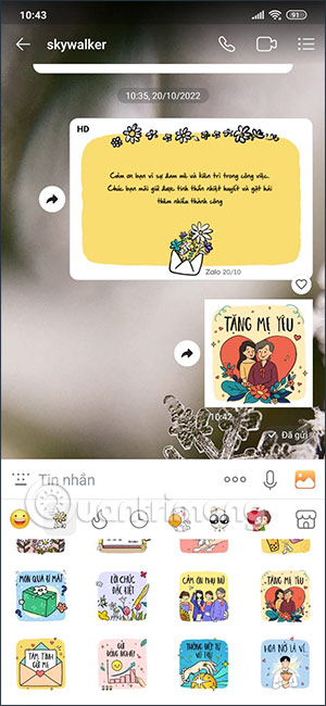 Chọn sticker 20/10
