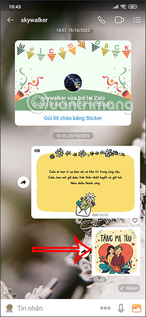 Sticker Zalo 20/10