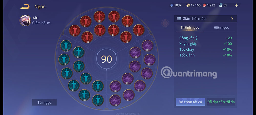 Bảng ngọc cho Airi mùa 24