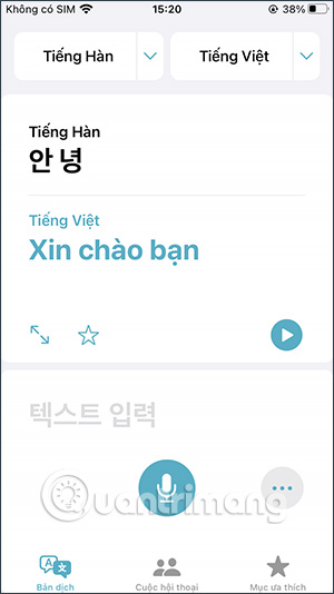 Kết quả dịch