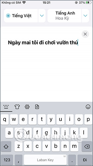 Dịch từng tiếng Việt
