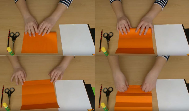 Cách làm mặt bí ngô Halloween bằng giấy 1