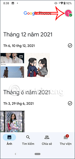 Tài khoản Google Photos