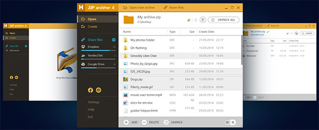 Hamster Free ZIP Archiver