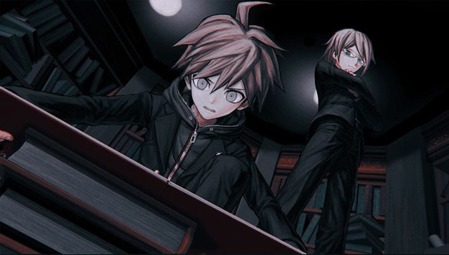 Naegi và Byakuya trong Hope's Peak Academy