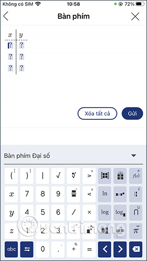 Nhập nội dung Toán