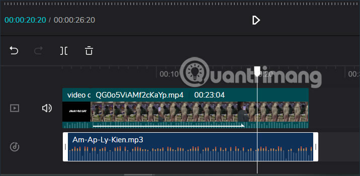 Chèn âm thanh video CapCut online