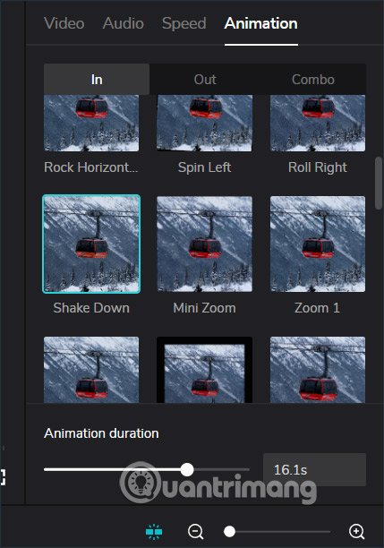 Hiệu ứng đầu cuối cho video trên CapCut online