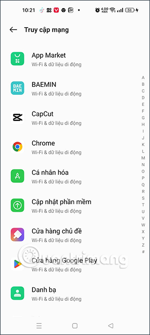 Quản lý ứng dụng