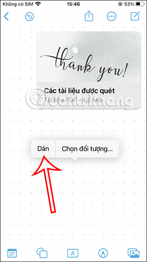 Dán hình ảnh vào Freeform