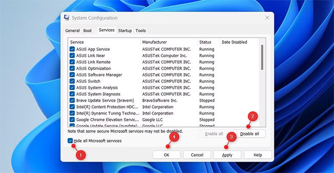 Lưu các thay đổi