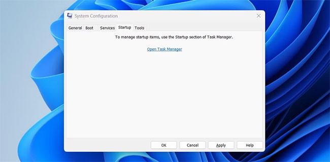 Chọn liên kết Open Task Manager