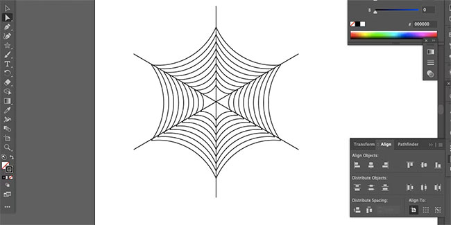 Mạng nhện trong Illustrator