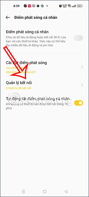 Quản lý thiết bị kết nối WiFi