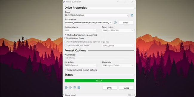 Tạo USB boot bằng Rufus