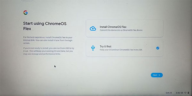 Dùng thử ChromeOS Flex