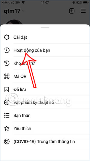 Hoạt động trên Instagram