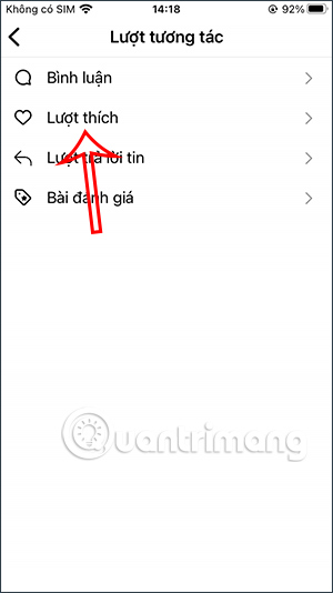 Lượt thích trên Instagram