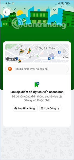 Dịch vụ gọi xe trên Gojek