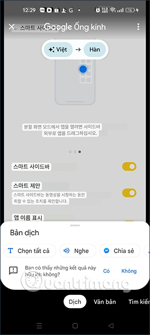 Dịch ngôn ngữ trên Oppo
