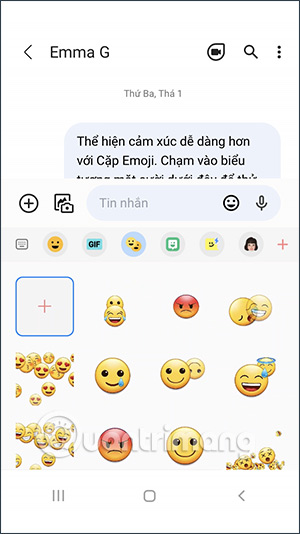 Emoji trên Samsung Galaxy