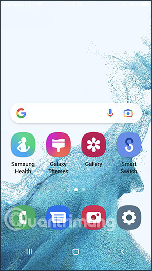 Giao diện trên điện thoại Samsung Galaxy