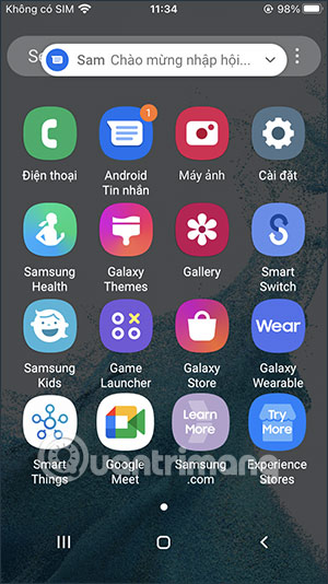 Các ứng dụng trên điện thoại Samsung Galaxy