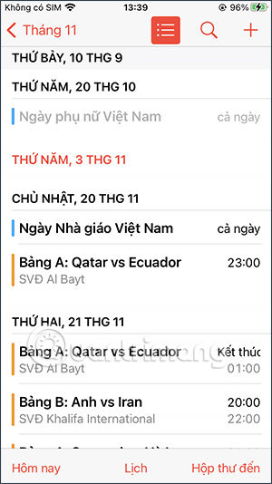 Chi tiết thời gian World Cup 2022