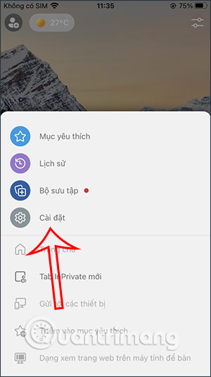 Cài đặt Microsoft Edge trên iPhone