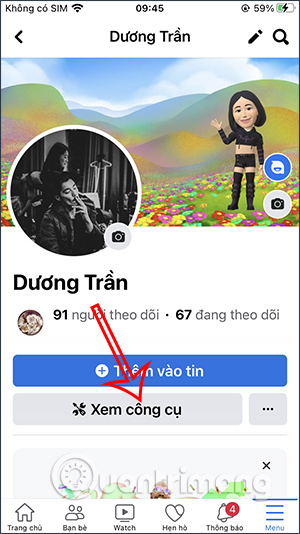 Xem công cụ chuyên nghiệp Facebook