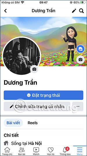 Giao diện Facebook cũ