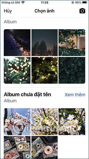 Chọn ảnh bìa avatar Facebook