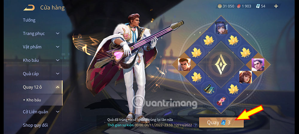 Tham gia Vòng quay 12 ô