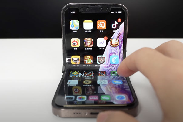 iPhone thành màn hình gập 3