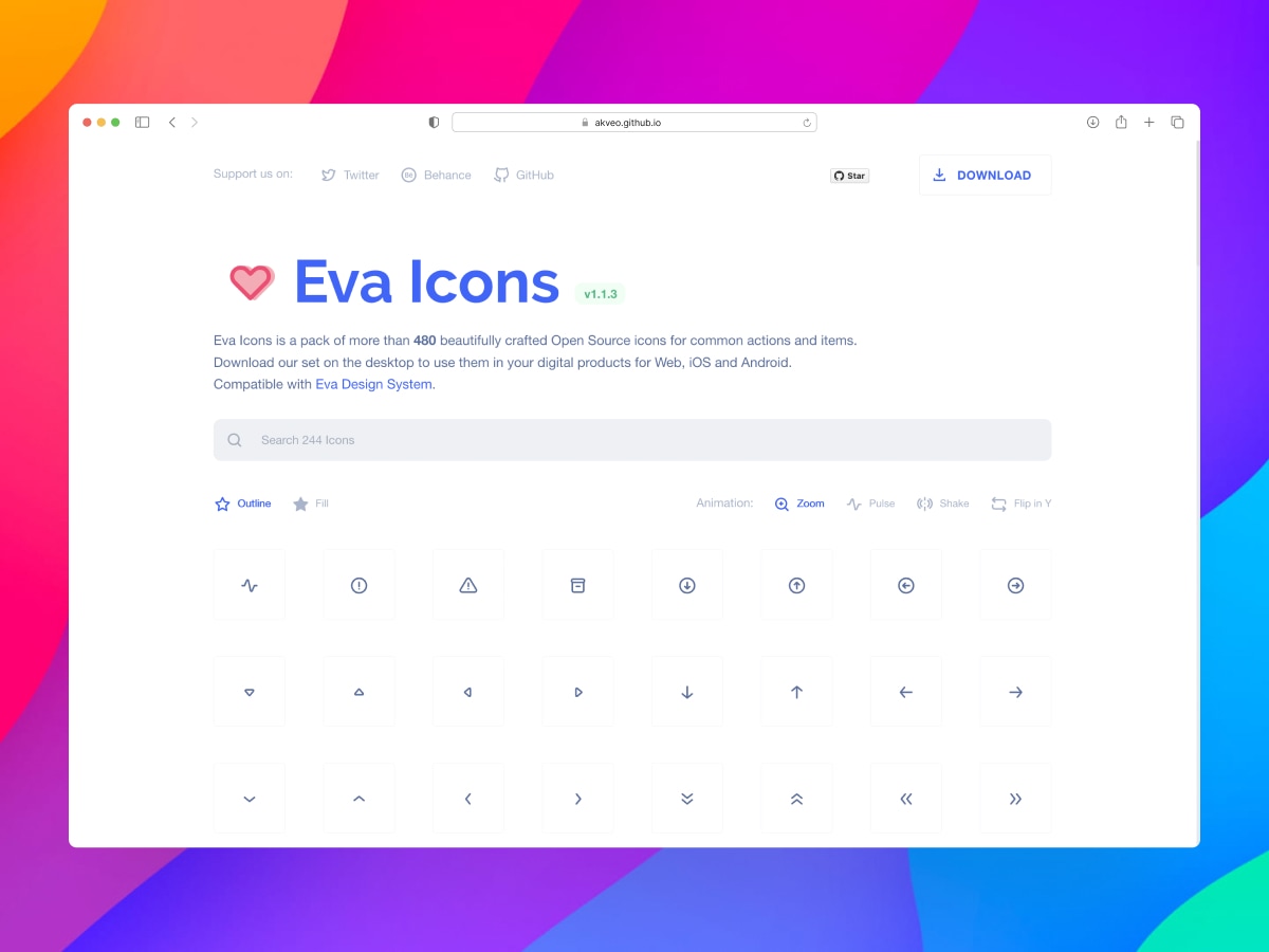 Eva Icons