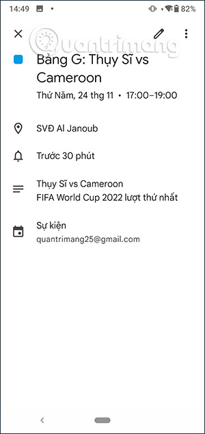 Xem nội dung trận đấu 