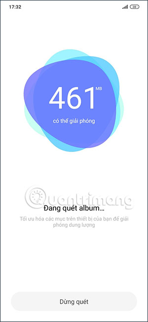 Tiến hành giải phóng dung lượng Xiaomi