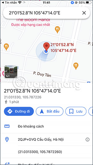 Truy cập vị trí trên iPhone